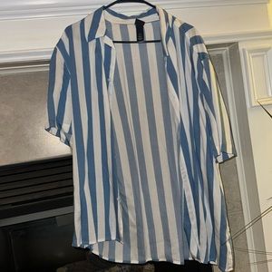 Stripped button up